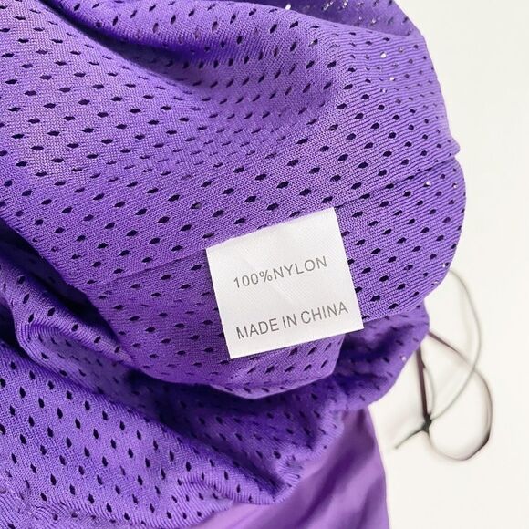 LF the Brand Windpant Joggers Purple Red Zip 80s - Picture 7 of 8